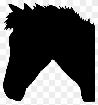 Horse Head Silhouette Png Clipart