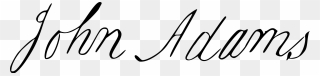 John Adams Signature Clipart