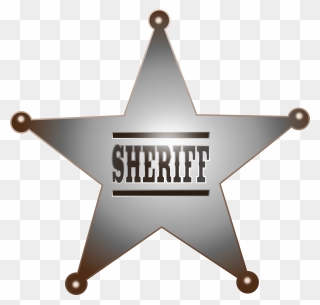 Sheriff Star Clip Art - Sheriff Stars - Png Download