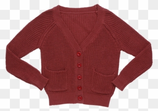 Cardigan Drawing Wool Sweater - Sweater Clipart