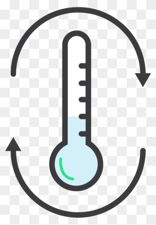 Thermostat At Cooler Setting Icon Clipart