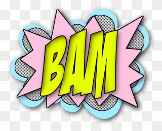 Transparent Bam Clipart - Fight Speech Bubble Png