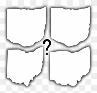 Vector Ohio Black And White - Ohio's Shape Clipart