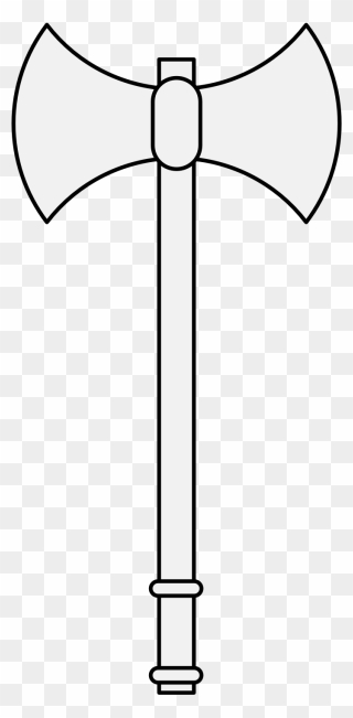Double Bladed Axe Svg Clipart