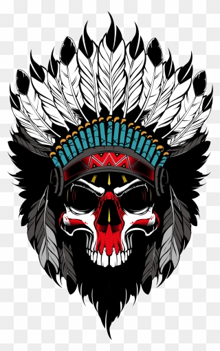 Indian S On Behance - Indian Skull Clipart