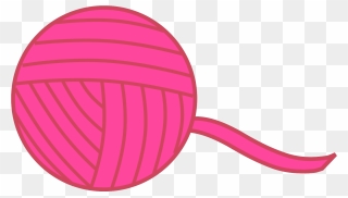 Crochet Hook And Fabric - Animated Ball Of Yarn Clipart