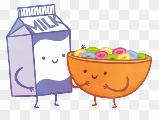 The Cropping Is Really Bad But I Give Up - Milk And Cereal Clipart - Png Download