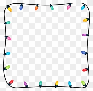 Christmas Lights Clipart Banner - Png Download