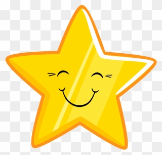 Clipart Stars Smiley Face, Clipart Stars Smiley Face - Star With Smiley Face - Png Download