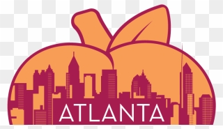 Tht Atl Banner - Atlanta Skyline Line Art Clipart