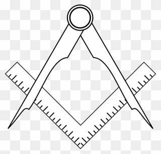 Masons Square And Compass Clipart