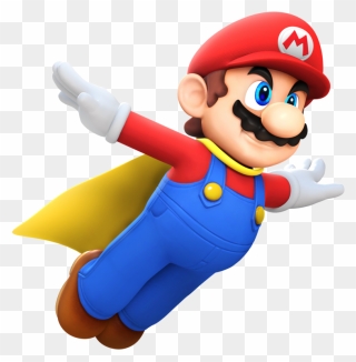 Transparent Flying Superhero Png - Aesthetic Mario Png Clipart