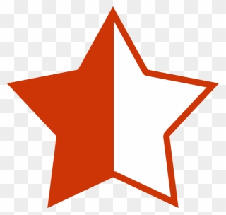Black 4.5 Star Rating Transparent Background Clipart