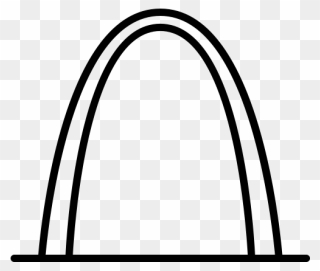 St Louis Arch Drawing At Paintingvalley - St Louis Arch Line Art Clipart
