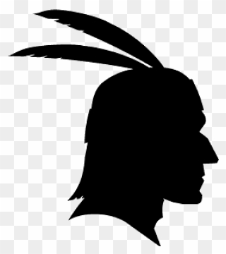 Silhouette Native American Clipart - Png Download