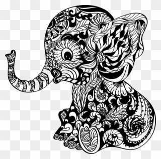 Download Free Png Elephant Black And White Clip Art Download Pinclipart