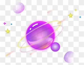 Ftestickers Clipart Galaxy Stars Planets Transparent - Galaxy Stars Clip Art - Png Download