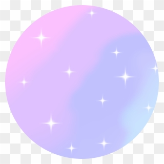 Transparent Stars Circle Png - Kawaii Pastel Galaxy Background Clipart