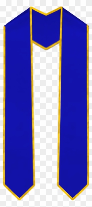 Blue Graduation Stoles Clip Art - Png Download