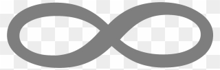 Black And White Infinity Sign Clipart - Png Download