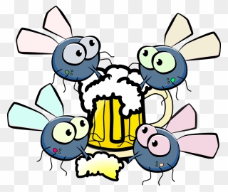Fly Drinking Clipart - Clip Art - Png Download
