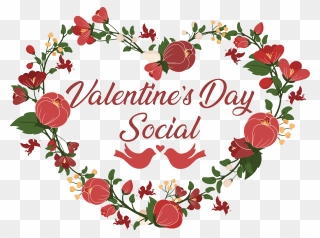 Valentine Social Clip Art - Png Download