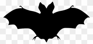 Bat Silhouette At Getdrawings - Transparent Bat Clip Art - Png Download