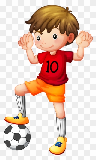 Boy Football Clipart - Png Download