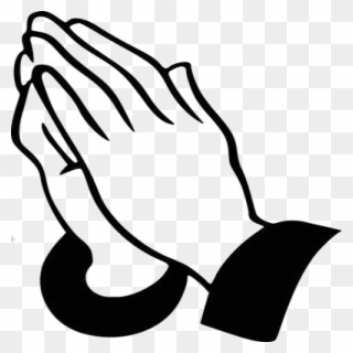 Transparent Prayer Hands Clipart Black And White - Praying Hands Clipart - Png Download