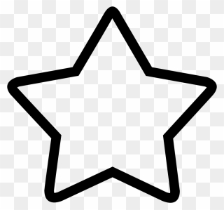 Hollow Star Svg Png Icon Free Download - Star Icon Transparent Background Clipart