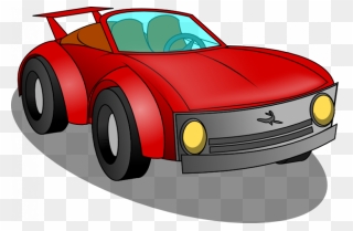 Clipart Car Free Clipart Black And White Sports Car - Clip Art Toy Cars - Png Download
