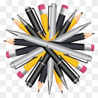 Transparent Pens And Pencils Clipart - Pen And Pencils Png
