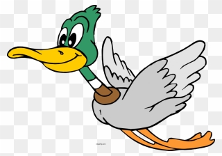 Cartoon Duck Flying Png Clipart