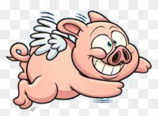 Icon Of Flying Pig Clipart