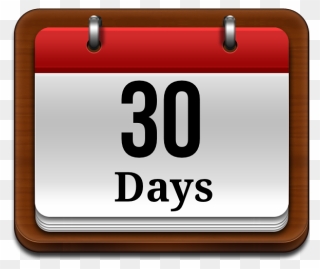 30 Days Calendar Icon Clipart