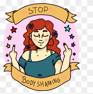 Stop Body Shaming - Body Shaming Is Bullying Clipart