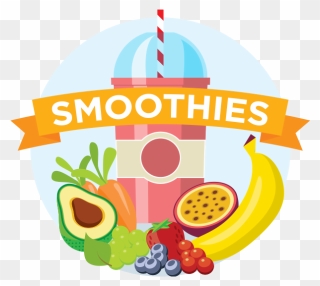 Yellow Clipart Smoothie - Fruit Shake Logo Transparent - Png Download