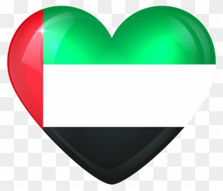Flags Clipart Emirati - United Arab Emirates Heart - Png Download