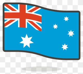 Australia Flag Emoji Clipart - Australian Flag - Png Download