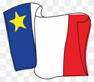 Acadian Flag Drawing Clipart