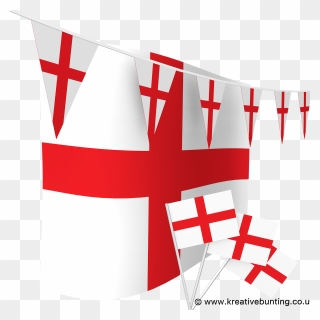 England Football Bunting & Flags Bundle - Flag Clipart
