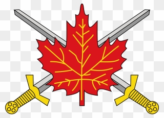 Soldier Svg Flag Png - Canadian Army Cross Swords Clipart