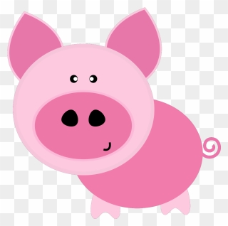 Free Cartoon Pig Clipart - Png Download