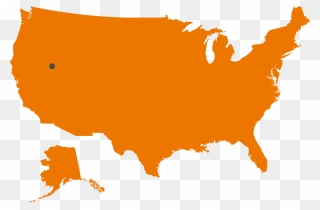 United States Map Blacked Out Clipart
