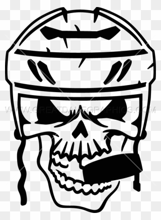 Graphic Library Hockey Free On Dumielauxepices Net - Hockey Skull Svg Clipart