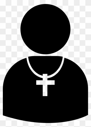 Pastor Silhouette With Cross - Pastors Icon Png Clipart