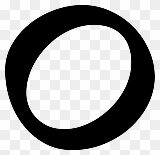 Black Circle With White In The Middle Clipart