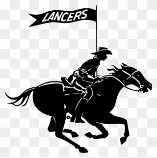Rodeo Svg Barrel Racing - Eastern Wyoming College Lancers Clipart