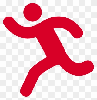 Running Health Sport Jogging Injury - All Black Person Running Drawing Clipart