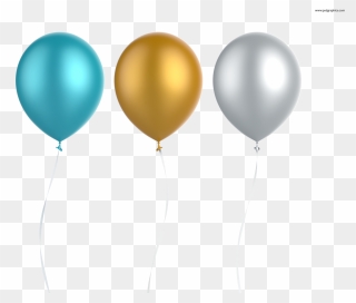 Transparent Silver Balloons Png - Balloon Psd Clipart